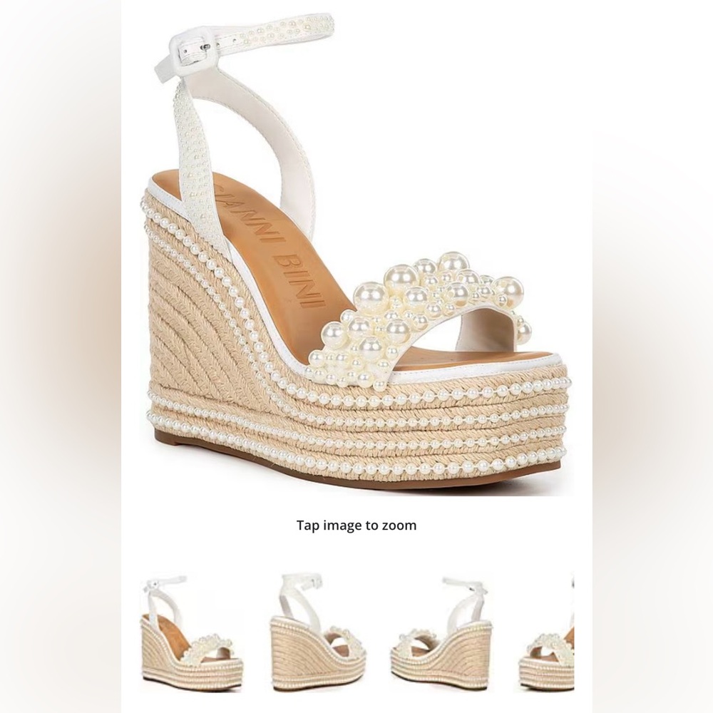 Like New in Box Gianni Bini Pearl Wedges